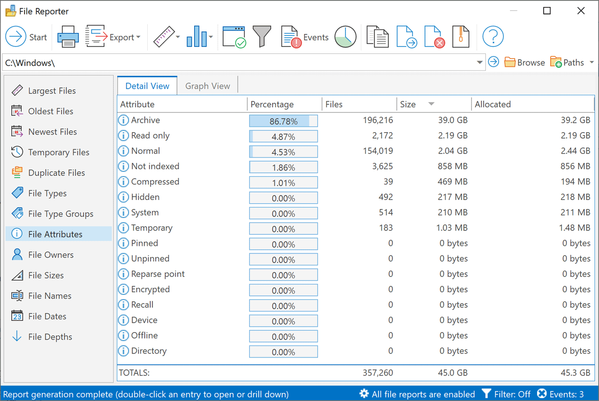 foldersizes 9.1 screens