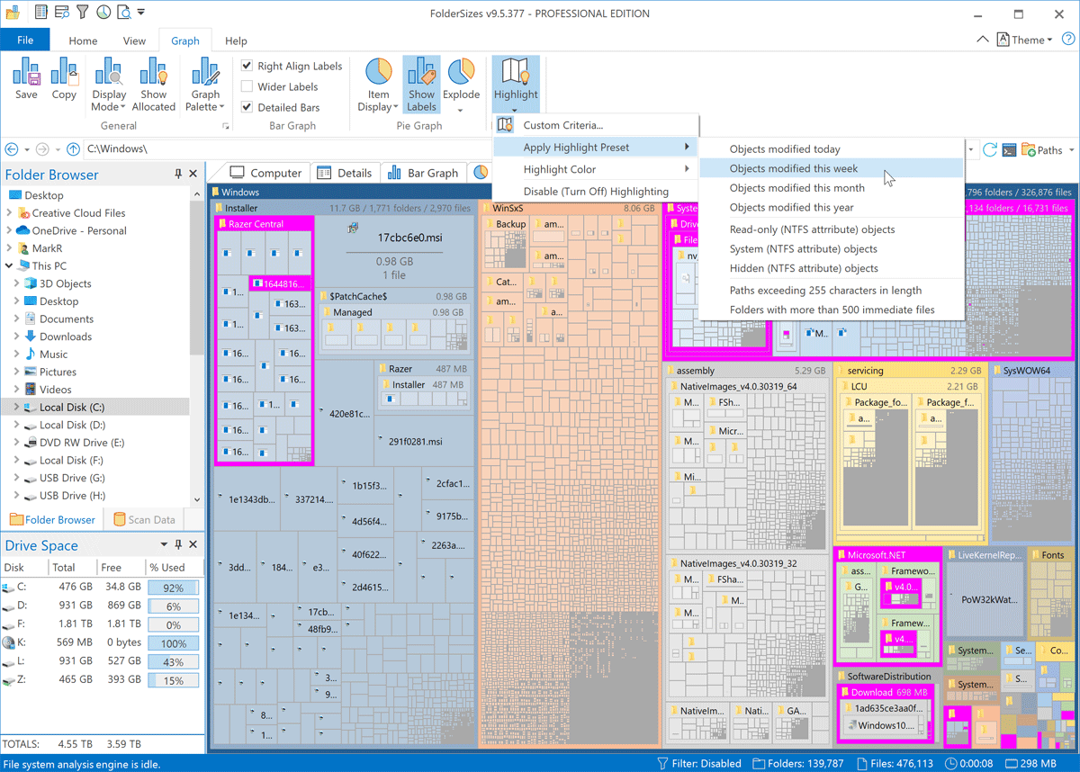 foldersizes disk space management crack